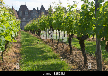 Chateau de Monbazillac in der Nähe von Bergerac, Dordogne, Frankreich Stockfoto