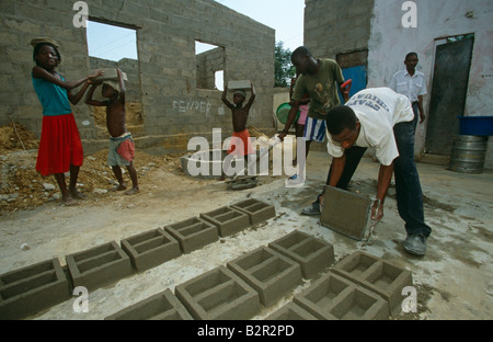 Bau in Luanda, Angola. Stockfoto