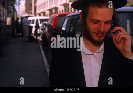 Ein orthodoxer Jude in Israel. Stockfoto