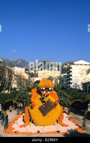 Zitrone-Ausstellung Menton Alpes-Maritimes 06 Cote d ' Azur Côte d ' Azur Paca Frankreich Europa Stockfoto