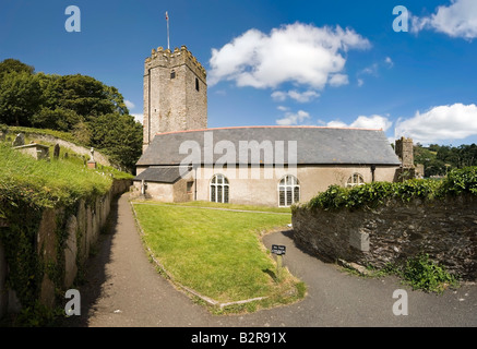 die Kapelle St. Petrox Kirche in Dartmouth Burg an der Mündung des Flusses Dart devon Stockfoto