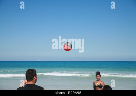 Genießen Sie ihre Freizeit auf der Provinz Playas del Este Beach Havanna Kuba Lateinamerika Kubaner Stockfoto