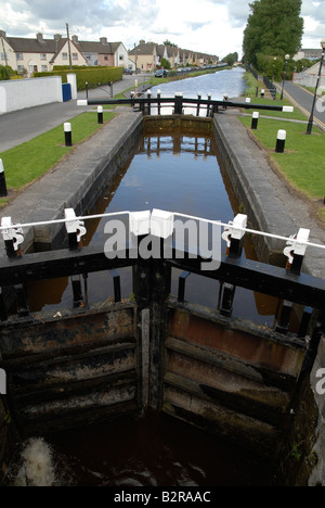 Schleuse am Canal Grande in Tullamore, Irland Stockfoto