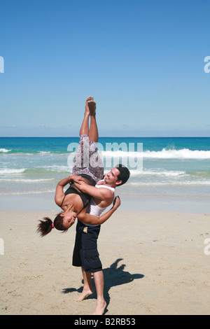 Genießen Sie ihre Freizeit auf der Provinz Playas del Este Beach Havanna Kuba Lateinamerika Kubaner Stockfoto