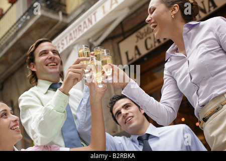 Business-Team einander Toasten Stockfoto