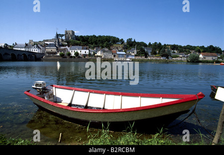 Boot, Vienne, Chinon, Loiretal, Frankreich Stockfoto