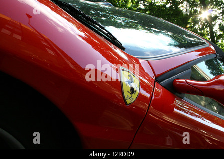 Ein Ferrari genommen in Mayfair, London Stockfoto
