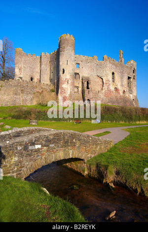 Laugharne Castle in West Wales, UK Stockfoto