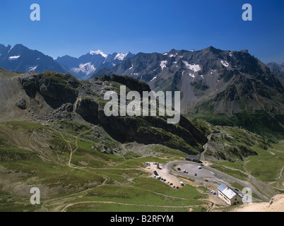 Frankreich Alpen Provence Blick vom Gipfel des Col du Galibier Französisch Frankreich Europa Eu Europäische union Reisebilder von Frankreich Stockfoto
