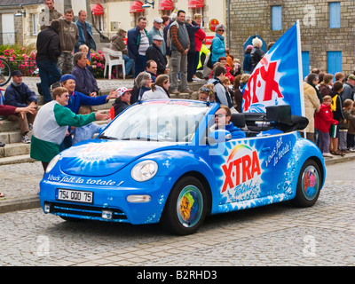 Tour De France 2008 Haribo Fahrzeug in der Werbekarawane Frankreich Europa Stockfoto