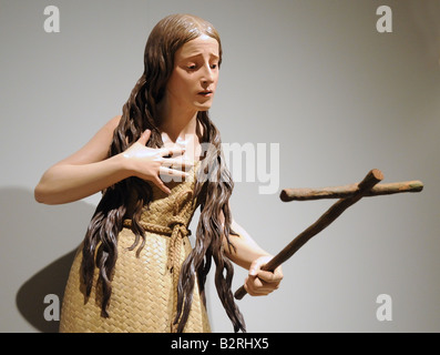 Holz Polychrome schnitzen im Museo Nacional de Escultura Policromada National Museum Polychrome Skulptur Valladolid Spanien Stockfoto