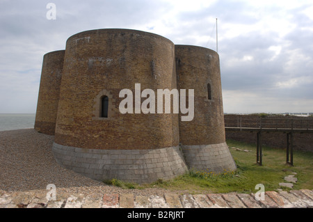 Die Martello-Turm an der Küste bei Aldeburgh in Suffolk UK Stockfoto