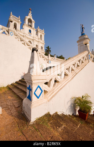 Kirche unserer lieben Frau der Unbefleckten Empfängnis, portugiesische Viertel, Panaji (Panjim), Goa, Indien, Subkontinent, Asien Stockfoto