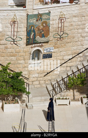 Saint Tekla Kloster in Maalula Syrien Stockfoto