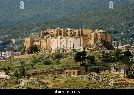 Qalaat Misyaf eines Assassinen Burgen in Syrien Stockfoto