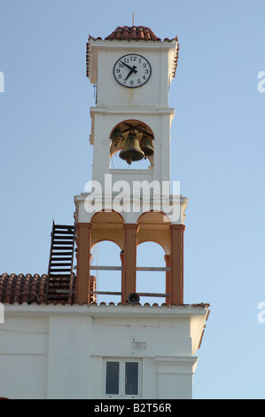 Glockenturm einer Kirche in Agia Marina, Crete Stockfoto