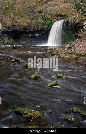 Sgwd Gwladys Wasserfall auf dem Fluss Neath in den Brecon Beacons Stockfoto