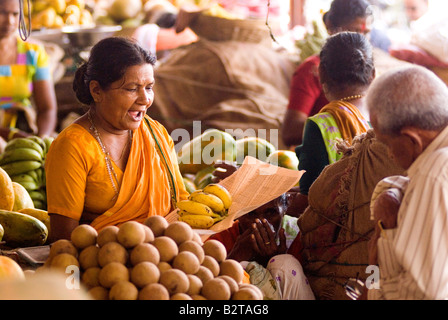 Markt Panaji, Goa, Indien, Subkontinent, Asien Stockfoto