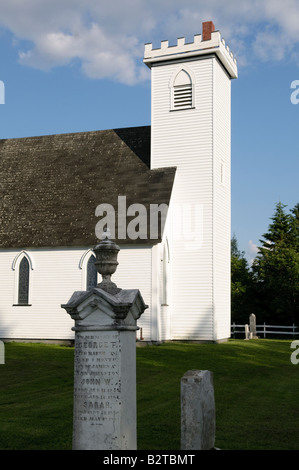 St James Anglican Church of Canada im ländlichen New Brunswick eine kleine Pfarrkirche Stockfoto