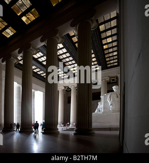 Abraham Lincoln Denkmal Washington DC USA Stockfoto