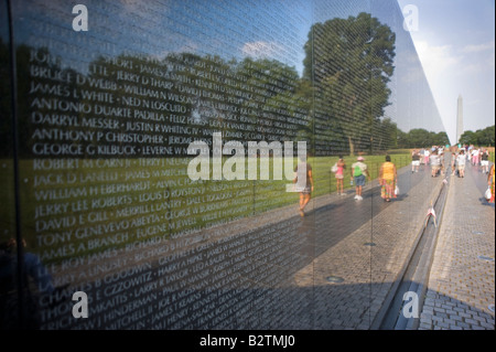 Vietnam-Krieg Memorial Washington DC USA Stockfoto