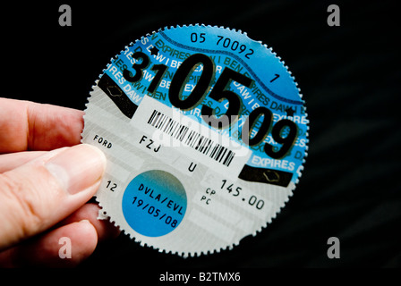 Auto Steuer Disk UK Stockfoto