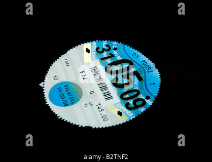 Auto Steuer Disk UK Stockfoto