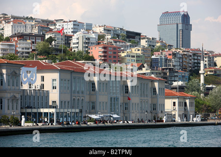 TUR der Türkei Mimar Sinan Universität Istanbul am Bosporus Ritz Carlton Hotel-Hintergrund Stockfoto