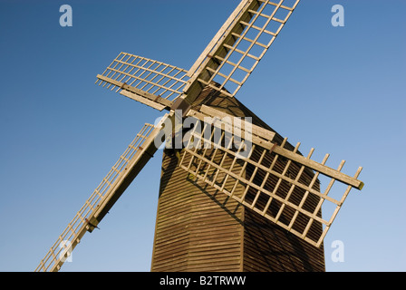 Brill Windmühle 17. Jahrhundert Holzpfosten Mühle Buckinghamshire England Stockfoto