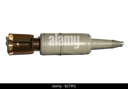 Russische 125mm Tank Gun Projektil Modell BK - 14 M in syrischen t-72 Kampfpanzer verwendet. Stockfoto