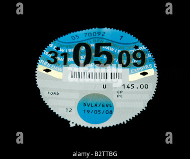 Auto Steuer Disk UK Stockfoto
