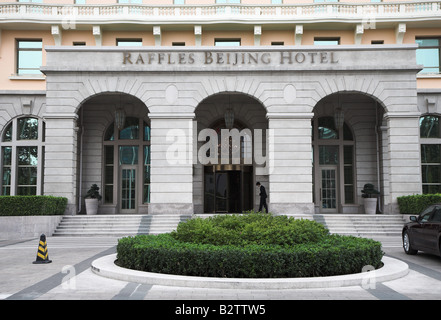 Das Raffles Beijing Hotel in Peking, China. Stockfoto
