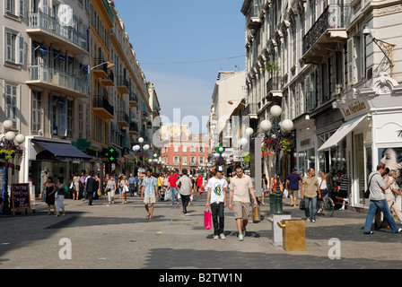 Straßenszene in Nizza, Frankreich Stockfoto