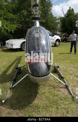 eine Sitzer experimentelle Hubschrauber Turbine Helikopter fair Gainesville Florida Stockfoto