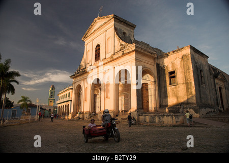 Iglesia Parroquial De La Santisima Plaza Mayor, Trinidad in Kuba. Stockfoto