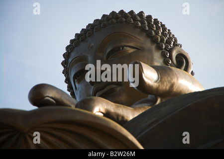 Großen Buddha im Kloster Po Lin auf Launtau Island in Hongkong. Stockfoto