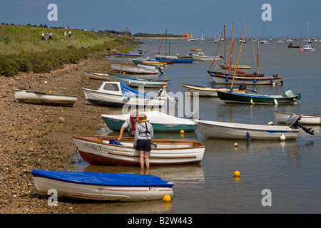 Wells-next-the-Sea ein Hafen an der Küste von North Norfolk England. Sommer Stockfoto