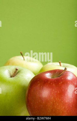 Vier Äpfel Stockfoto