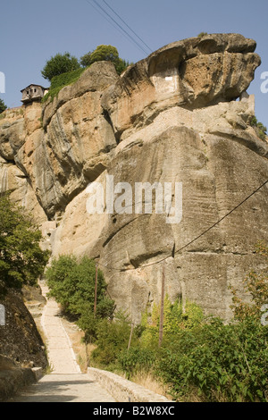 Griechenland Thessalien Meteora Holy Trinity Kloster Stockfoto