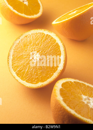 Orange-Hälften Stockfoto