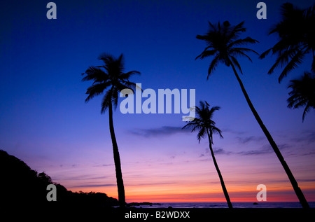 Sonnenuntergang am Agonda Beach, Süd-Goa, Indien, Asien Stockfoto