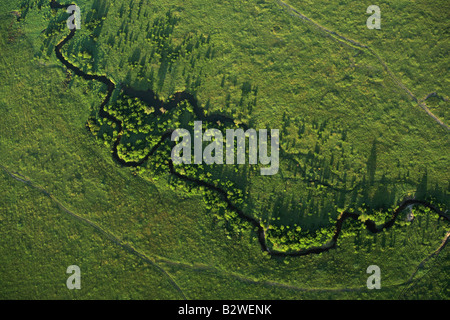 Fluss Mäander in Masai Mara Kenia Afrika Stockfoto