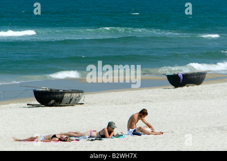 China Beach in der Nähe von Danang gleichbedeutend mit der ABC-TV-Drama-Serie Vietnam Stockfoto