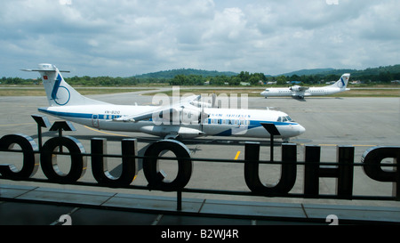 Vietnam Airlines ATR 72 Propeller Flugzeug Phu Quoc Island Flughafen Vietnam Stockfoto