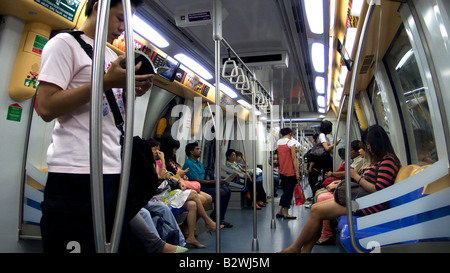 Singapur MRT u-Bahn-Zug-system Stockfoto