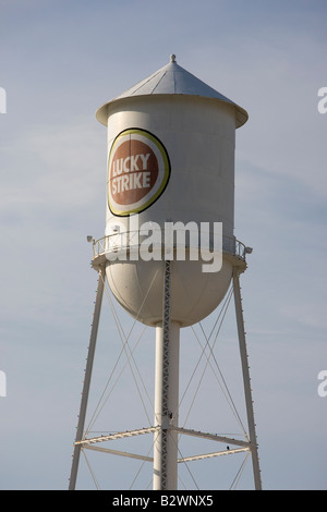 Lucky Strike-Wasserturm in Durham, North Carolina Stockfoto