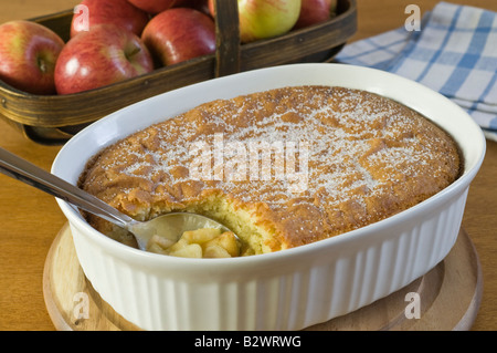 Eves Pudding traditionelles Dessert Essen UK Stockfoto