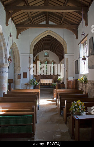 Innenraum St. Gregorys Minster Kirkdale in der Nähe von Kirkby Moorside North Yorkshire Stockfoto