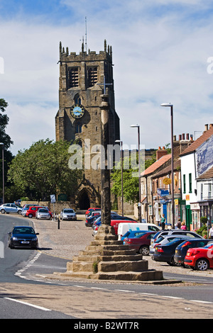 Bedale North Yorkshire Marktstadt Stockfoto