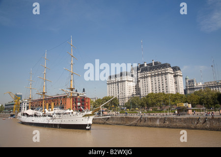 Fragata Sarmiento, Puerto Madero, Buenos Aires, Argentinien Stockfoto